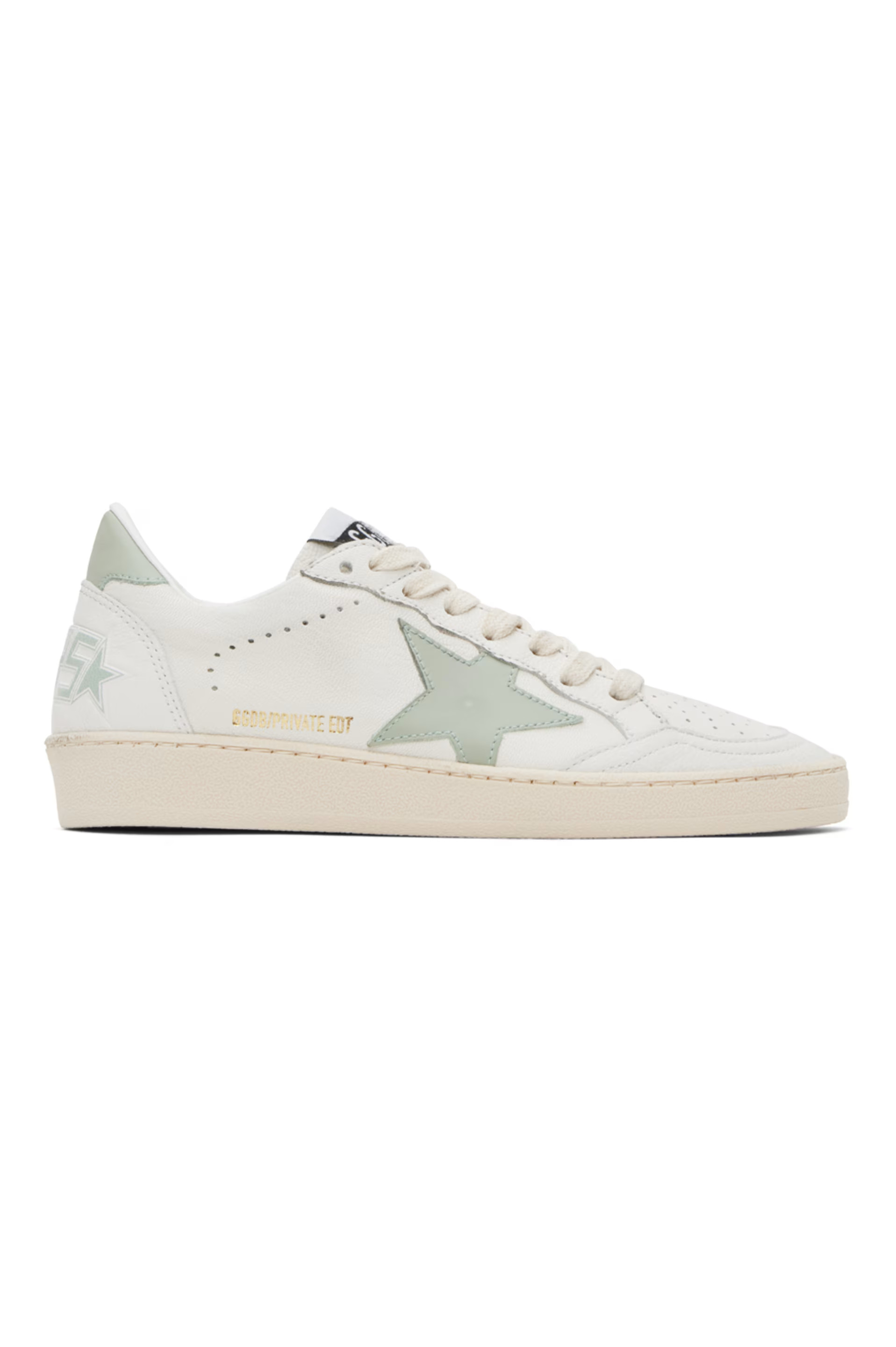 Golden Goose - SSENSE Exclusive White & Green Ball Star Sneakers | SSENSE