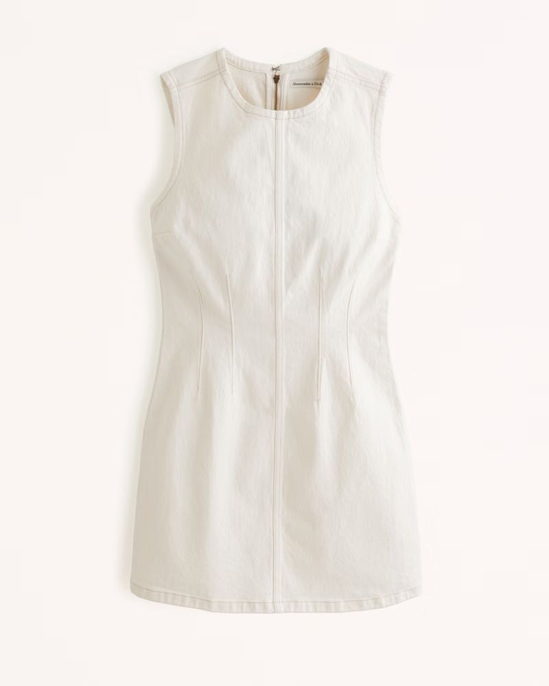 Denim Shell Mini Dress | Abercrombie & Fitch (US)