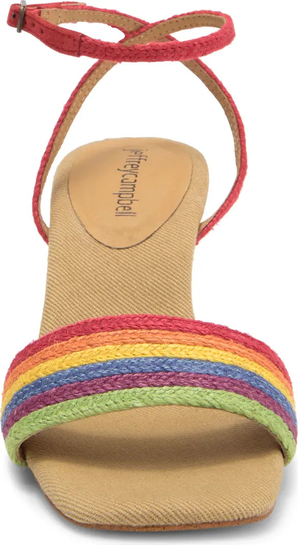 Jeffrey Campbell On-Board Rainbow Espadrille Wedge Sandal (Women) | Nordstromrack | Nordstrom Rack