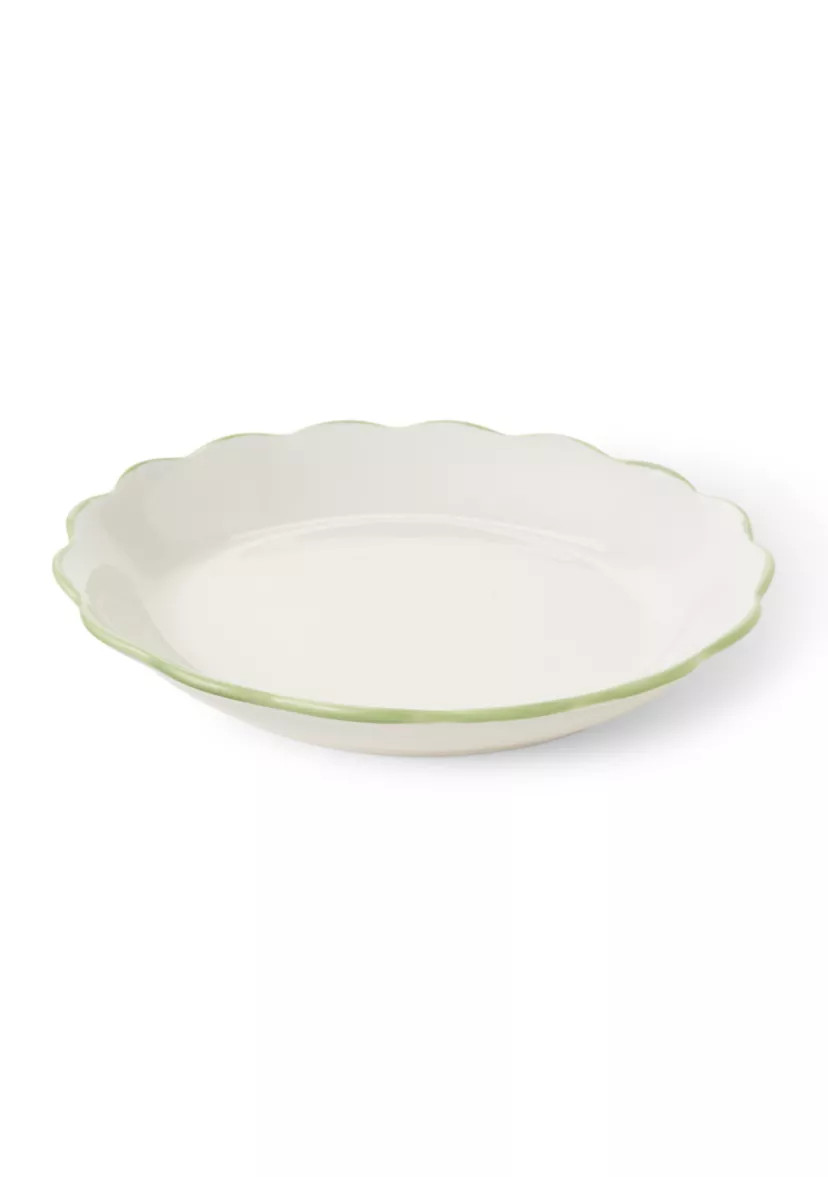 Green Rim Scallop Salad Plate | Belk