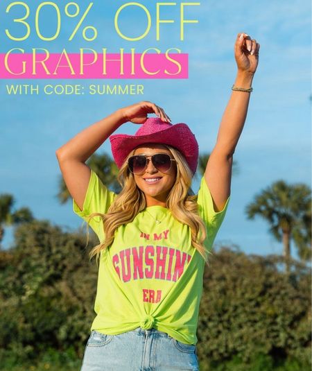 Big BIG sales are happening RIGHT NOW on Pink Lily! Get 30% off graphic tees with code SUMMER! 

#LTKstyletip #LTKfindsunder50 #LTKsalealert