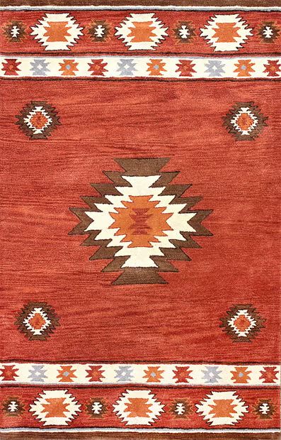 Wine Southwestern Area Rug | Rugs USA