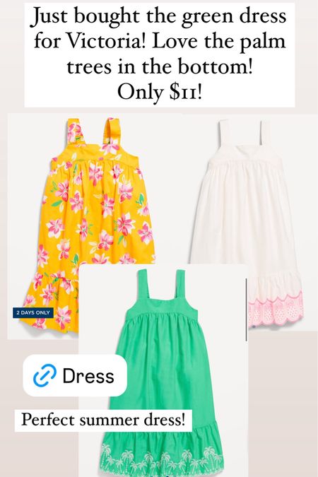 Beautiful summer dress options at old navy!!!!! Only $11! 

#LTKFindsUnder50 #LTKKids