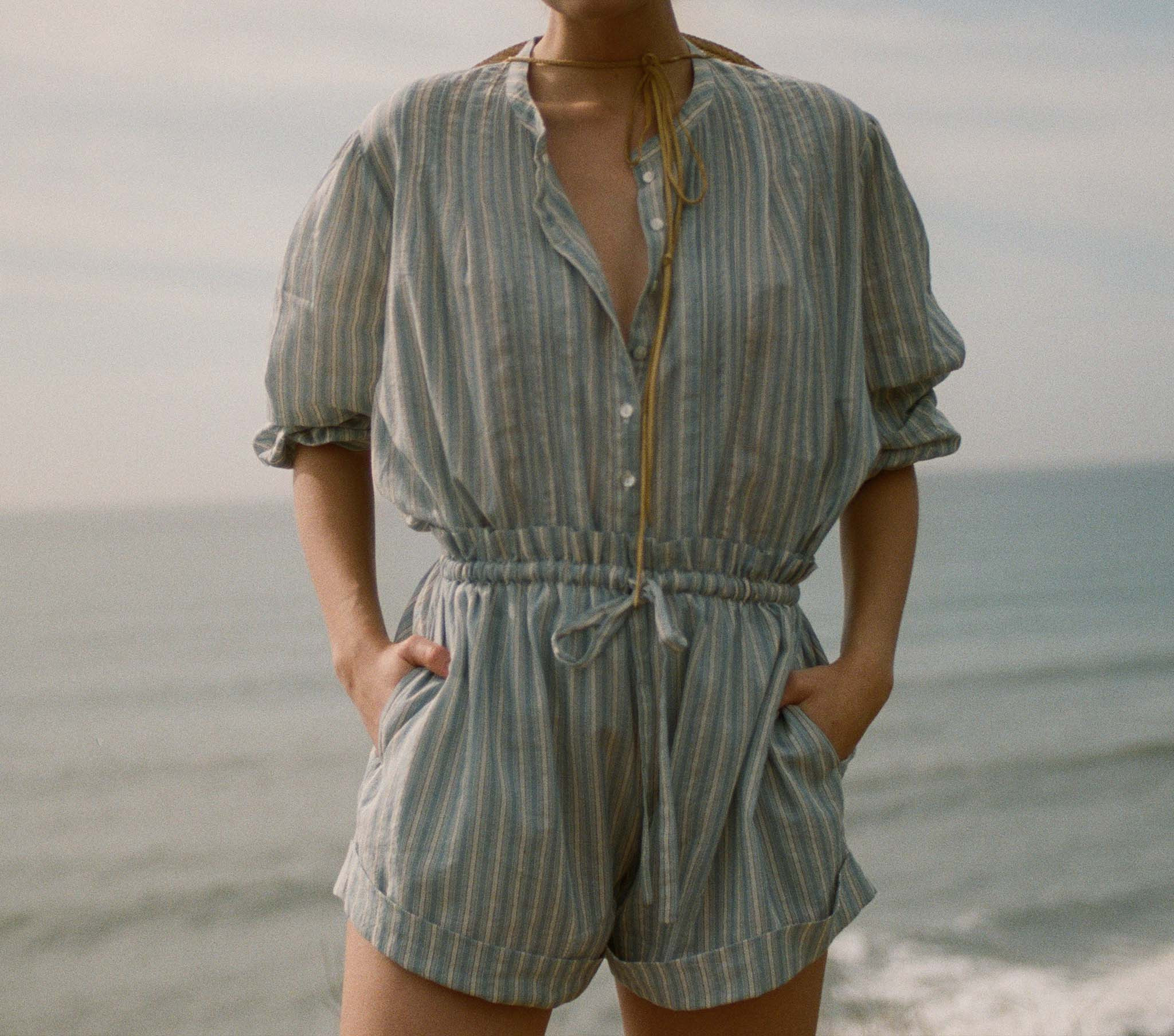 Blaze Short - Monte Isola Stripe | DÔEN | DOEN