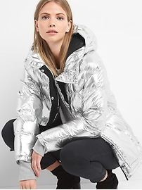 ColdControl Max oversize metallic puffer jacket | Gap US