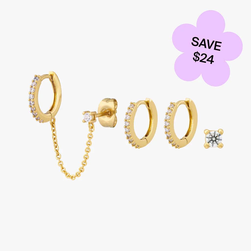 Pave Chains Set | Studs