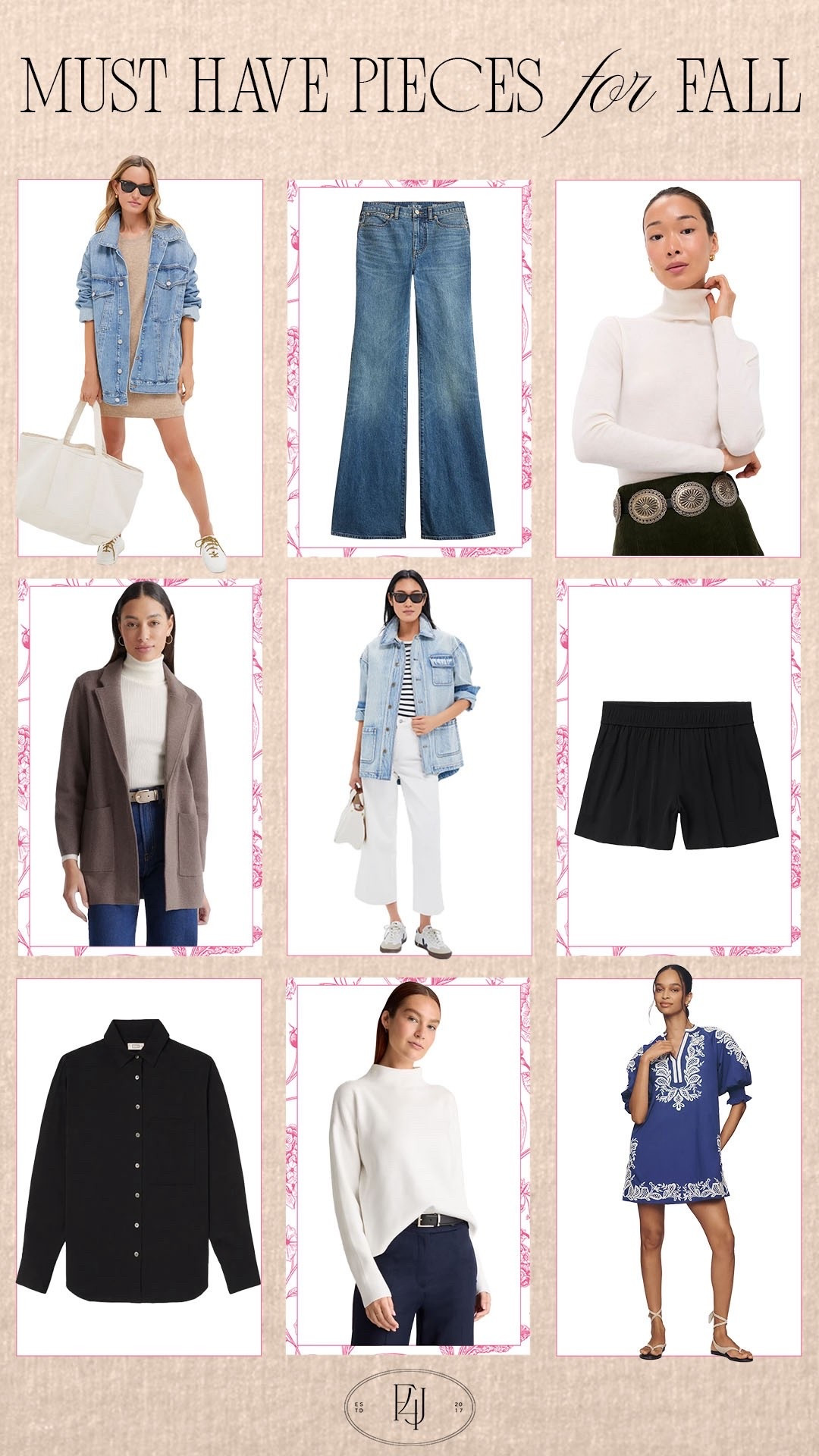 It's hard to believe it is September, and now is the perfect time to start building your must have pieces for Fall! Check out some of my current favorites!

Fit4Janine, Fashion, Fall Fashion, Denim, Blazers, Turtlenecks, Silk Shorts, Dresses

#LTKSeasonal #LTKStyleTip