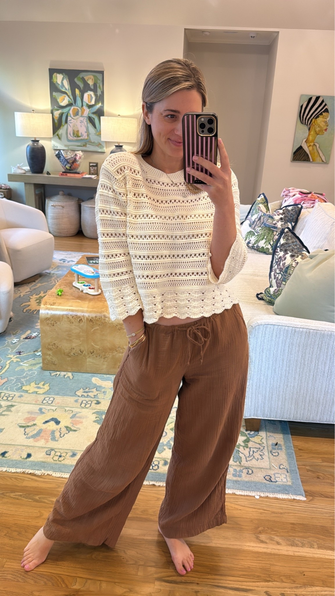 Target is on 🔥 right now. I got too many pieces last week and they’re my uniform now. Easy breezy for summer! Wearing small in the top and bottoms.
