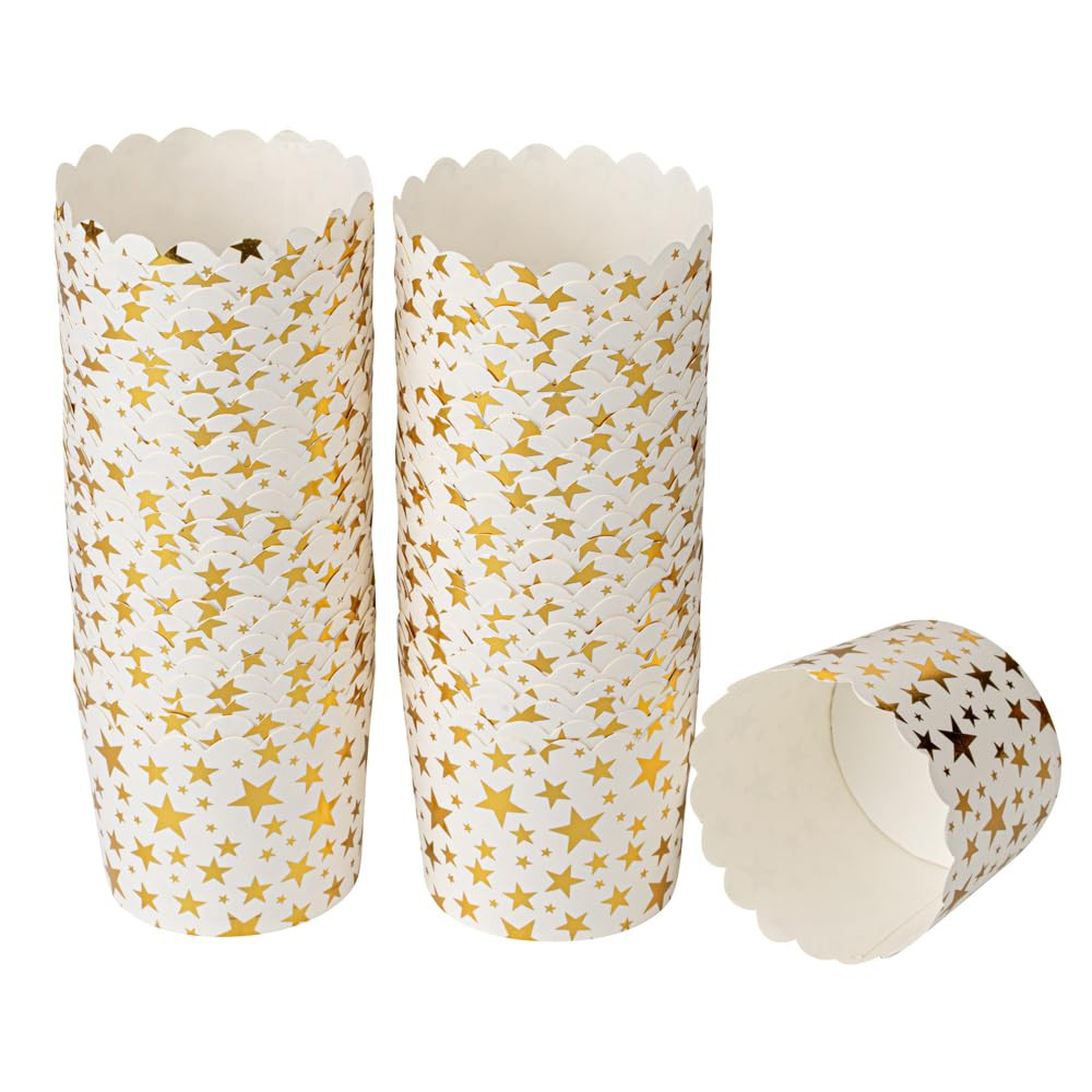 Restaurantware Panificio 4.5 Ounce Baking Cups 50 Disposable Paper Baking Cups - Greaseproof Oven... | Amazon (US)