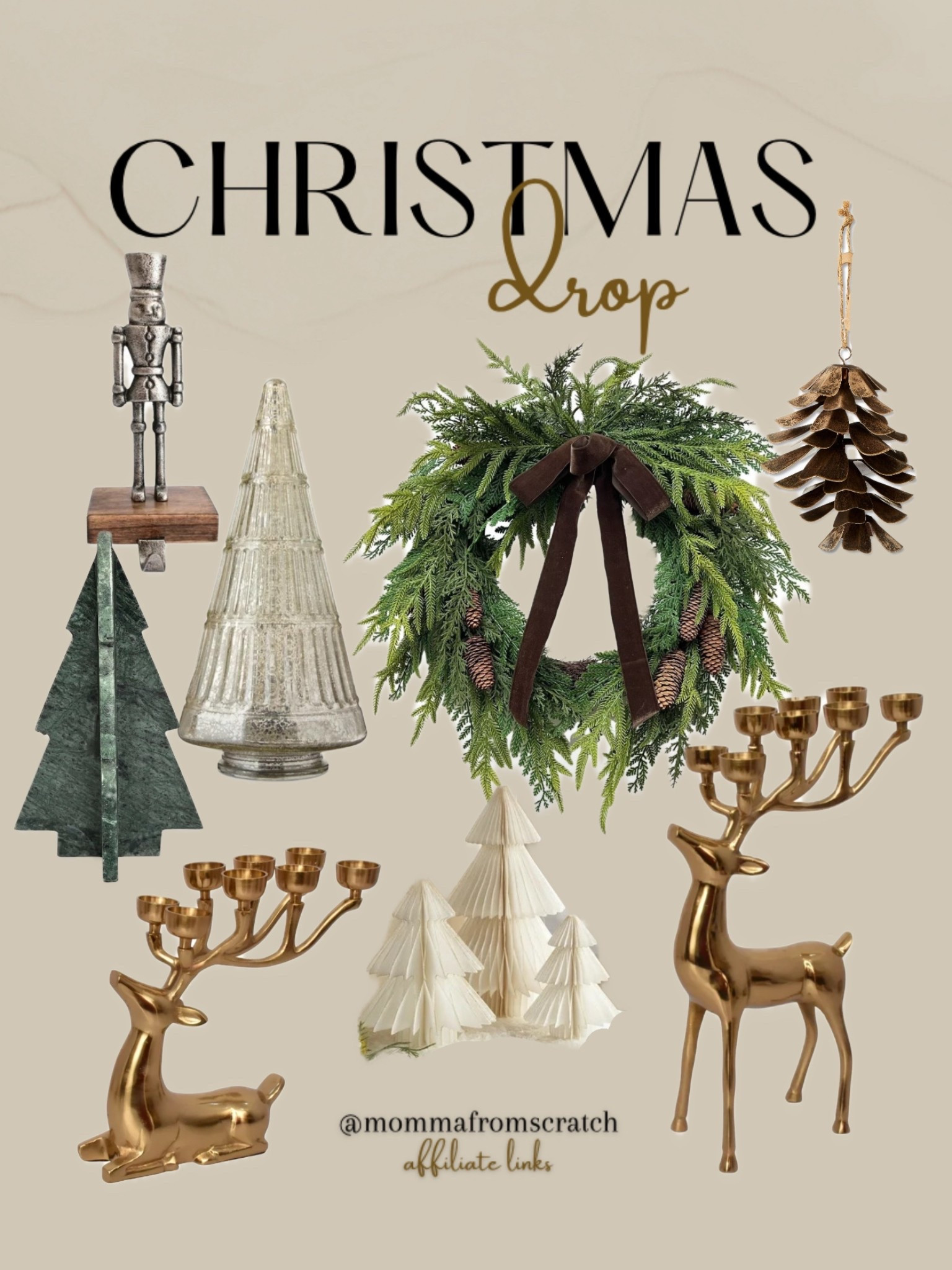 Classic Christmas decor that is affordable and designer looking! 

#LTKHome #LTKSeasonal #LTKFindsUnder50