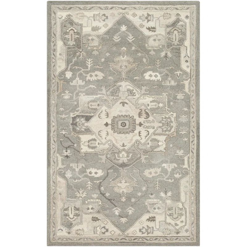 Burkholder Handmade Wool Charcoal/Taupe Rug | Wayfair North America
