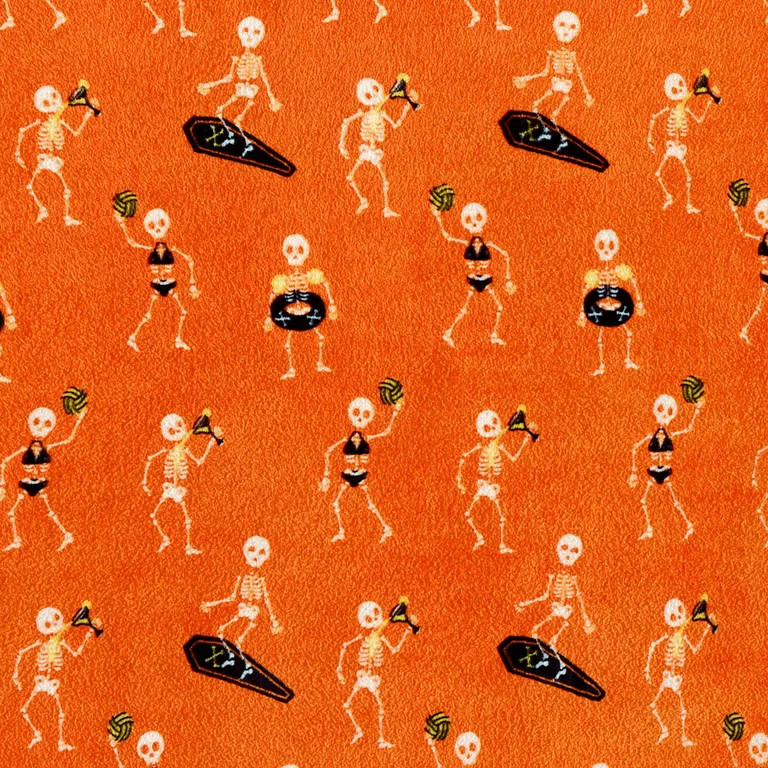 Summerween Velvet Plush Throw - Skeleton Beach Party Design, for All Ages | Walmart (US)