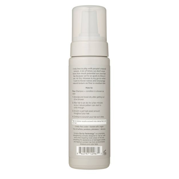 Kristin Ess Sea Salt Air Dry Mousse for Volume + Texture - Styling Product For Waves + Curls - 6.... | Target