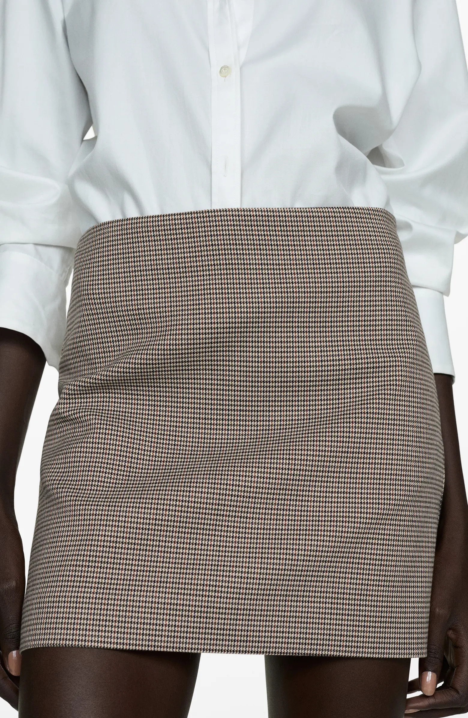 MANGO Houndstooth Miniskirt | Nordstrom | Nordstrom