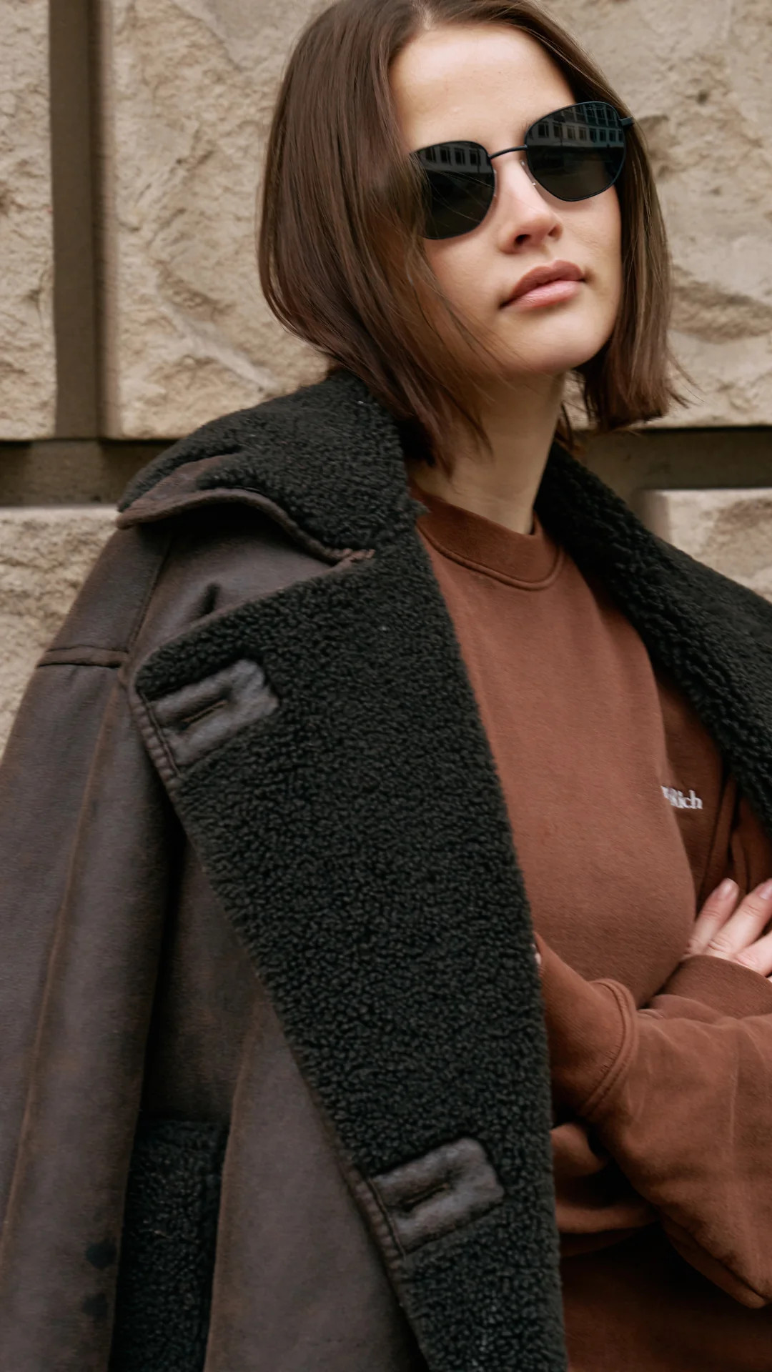 Stone sunglasses: black, Round, Octagon Shape Aviator LuxChannel the enduring strength of the Ear... | ANEA HILL