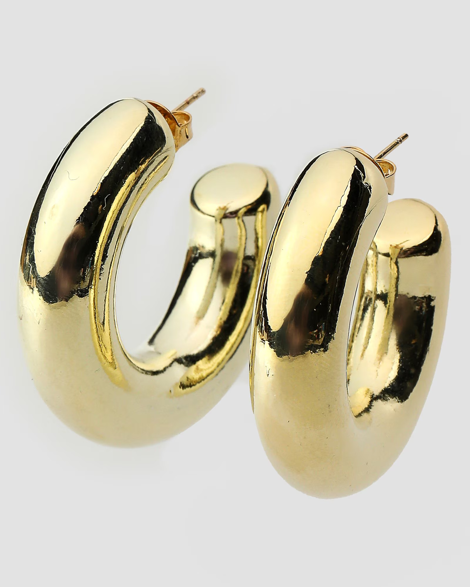 Brinco feminino de argola tubular - Dourado | Accessori by Riachuelo | Riachuelo (BR)