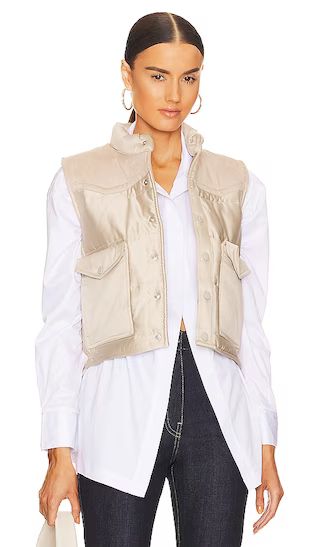 Erica Puffer Vest in Taupe | Revolve Clothing (Global)