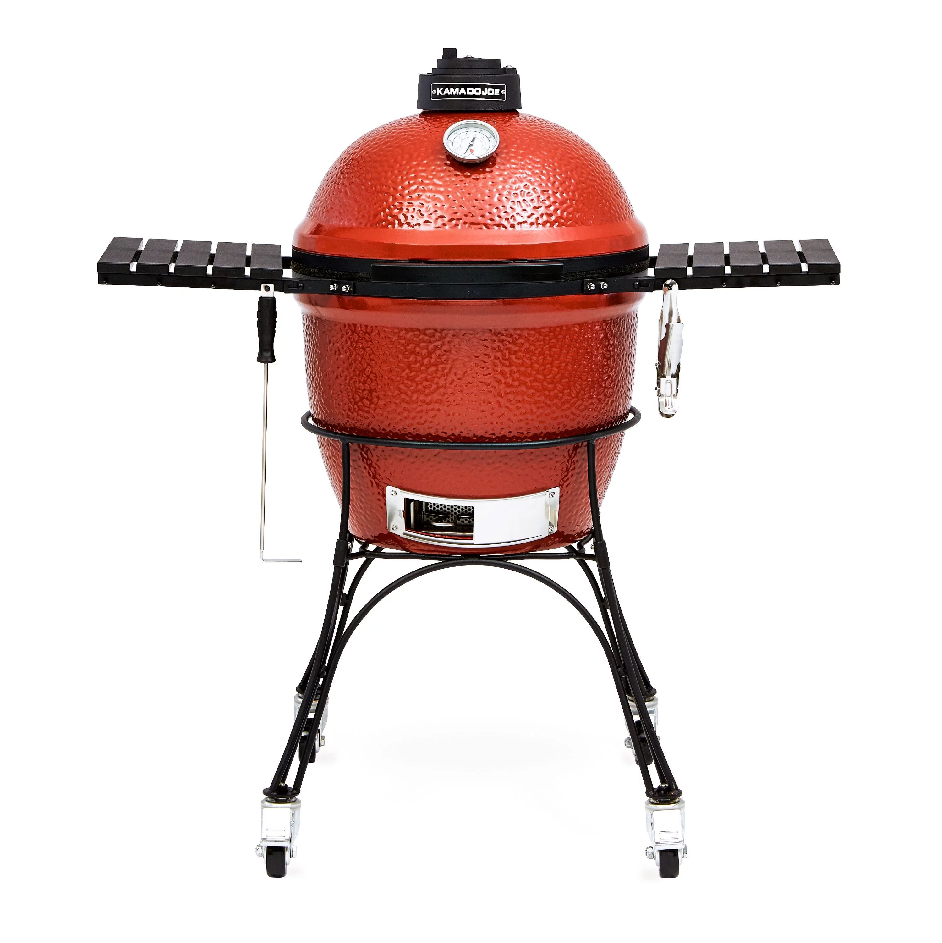 Classic Joe I 18 in. Charcoal Grill in Red with Cart, Side Shelves, Grill Gripper, and Ash Tool -... | Walmart (US)
