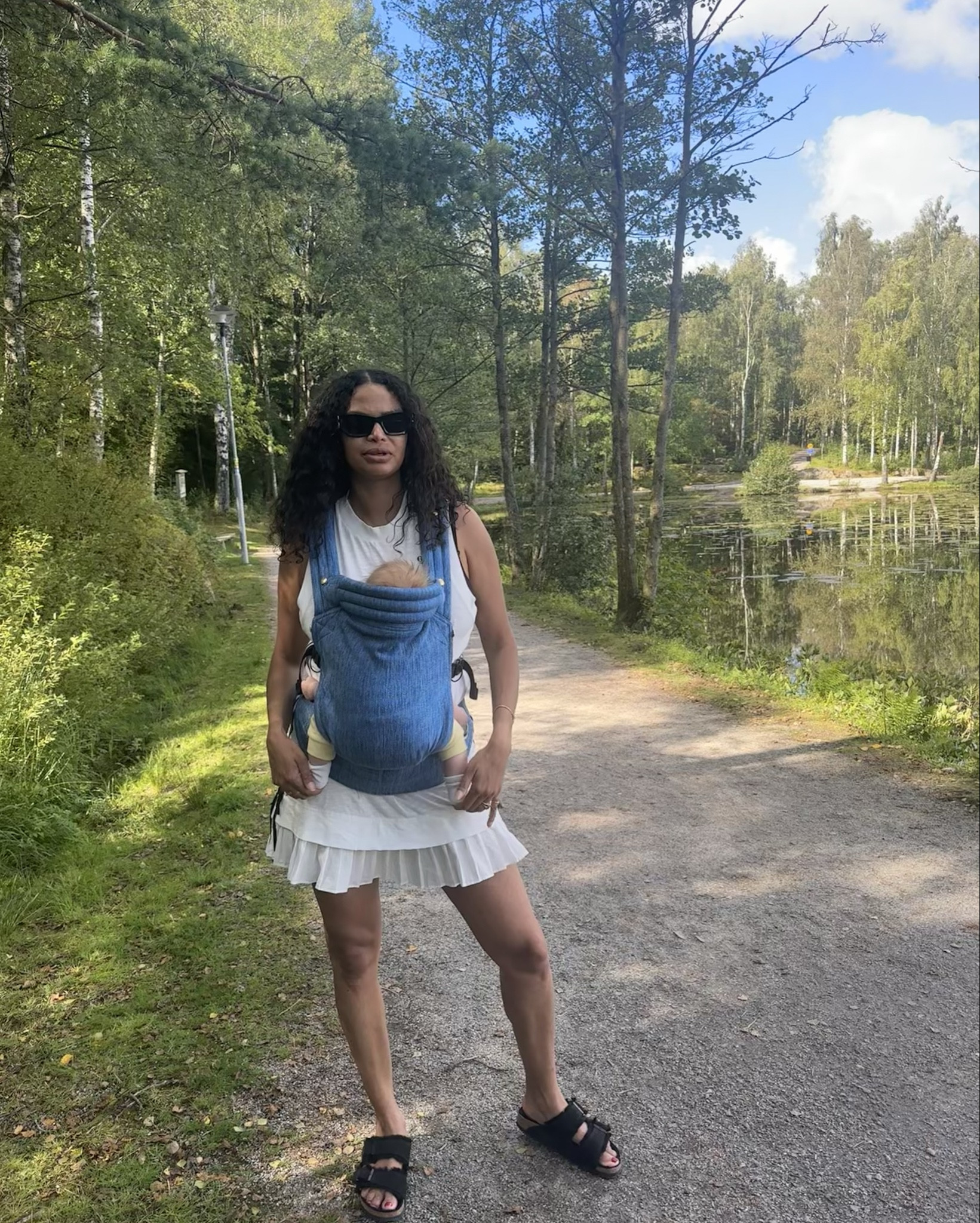 Off roading in the Swedish countryside in the comfiest tennis dress and furry Birkenstocks 

#LTKsummer #LTKuk #LTKeurope