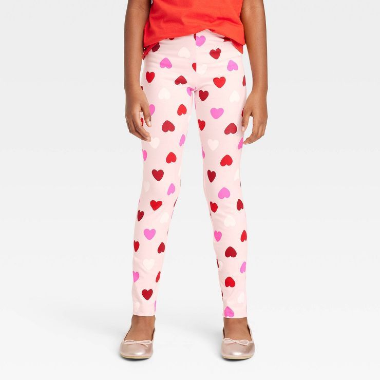 Girls' Valentine's Day 'Heart' Leggings - Cat & Jack™ | Target