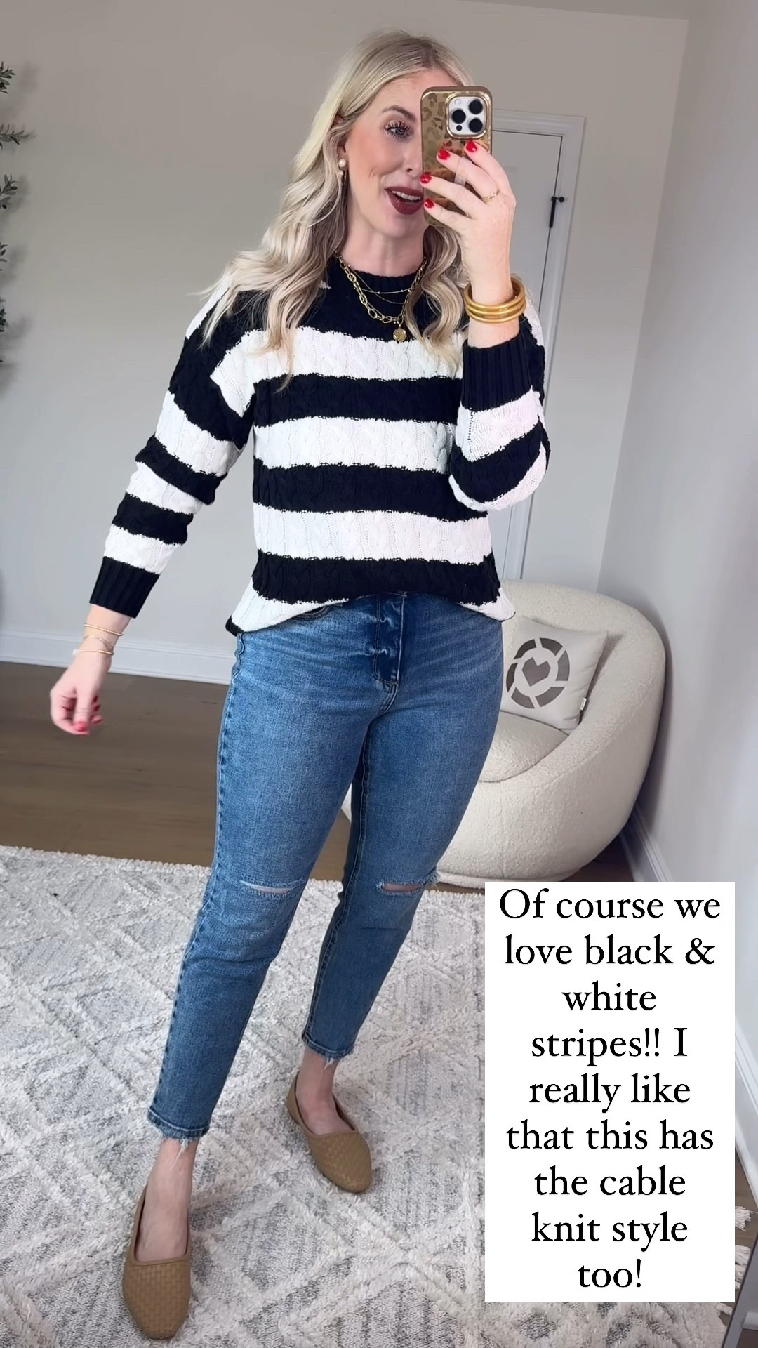 Walmart outfit, Walmart try on, Walmart fashion, striped sweater, time and tru, black and white stripes

Medium 

#LTKFindsUnder50 #LTKSeasonal #LTKVideo