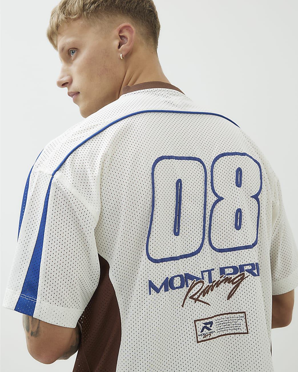 White Mont Prix Print T-Shirt | River Island UK & IE