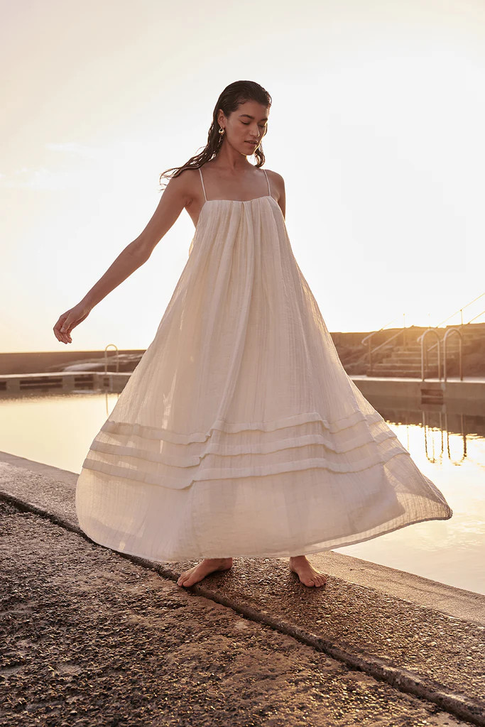 TAHITI LEMON MIDI DRESS | DISSH