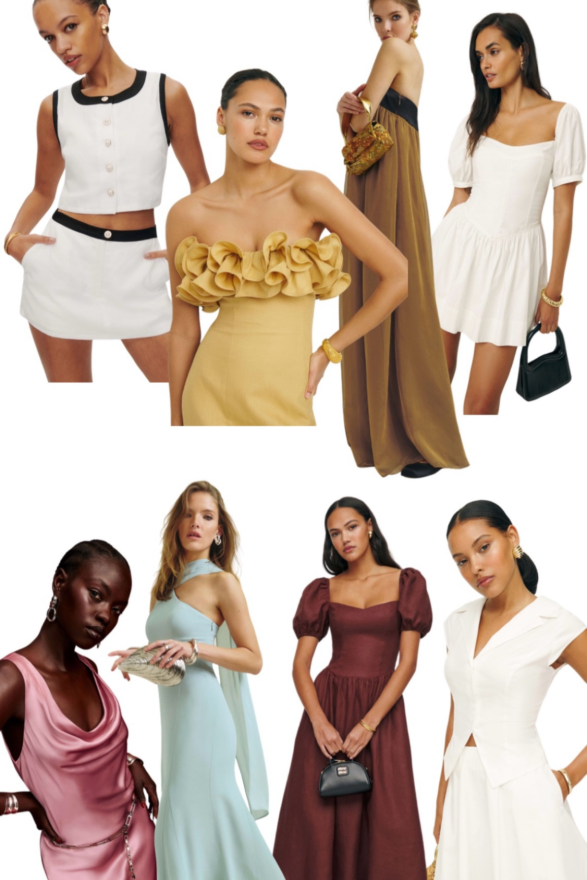 Reformation SALE - my favorite pieces for end of summer and fall transition. Fun dresses and sets. Wedding Guest dresses 