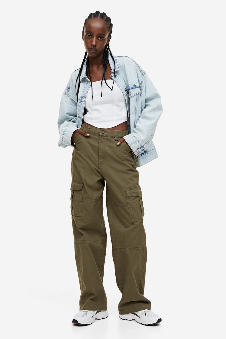 Twill cargo trousers | H&M (UK, MY, IN, SG, PH, TW, HK)