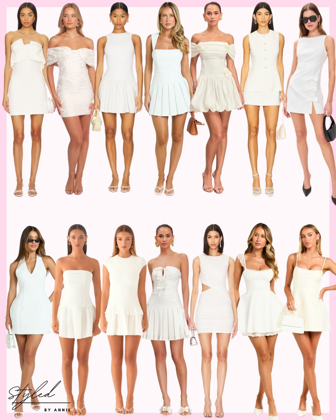 White dress season!!🤍🤍🤍 

Calling all grads and brides! From strapless fit and flare to off the shoulder a-line, shop more than 120 styles of white dresses! 

And of course including options under $100 for my girls on a budget :)

#graddress #grad #graduation #whitedress #whitemini #minidress #college #collegegrad #bridal #bridaldress #bachelorette #bridalshower #rehersaldinner #bride #cocktail

#LTKSeasonal #LTKWedding #LTKU