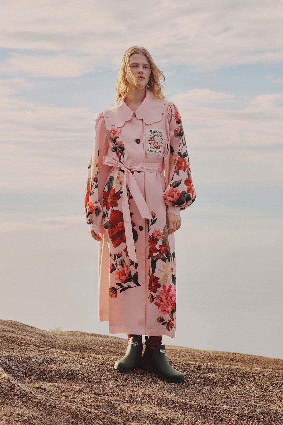Bromelia Trench Coat | FARM Rio | FarmRio (US)