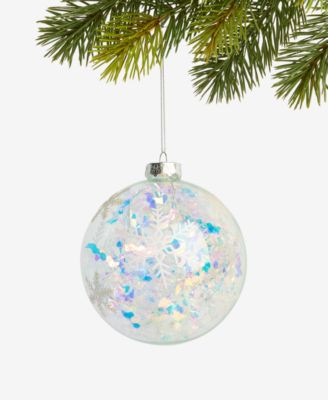 Merry Magic Snowflake Ball Ornament, Macy's Exclusive | Macy's