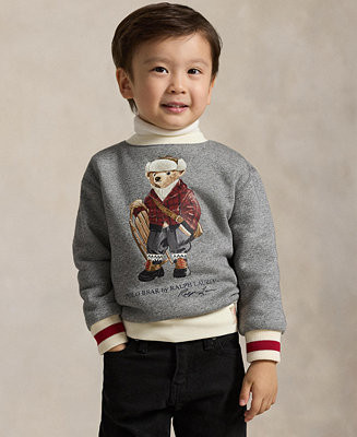 Boys' 2-7 Polo Bear Fleece Sweatshirt | Macy's