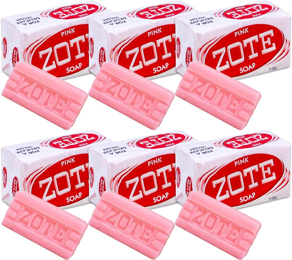 Zote Laundry Soap Bar - Stain Remover - Catfish Bait - Pink - 7 Oz (200g) Each (6 Bars) | Amazon (US)