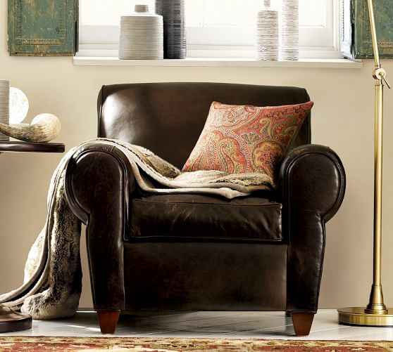 Manhattan Leather Armchair | Pottery Barn (US)