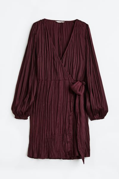 Balloon-sleeved Wrapover Dress | H&M (US + CA)