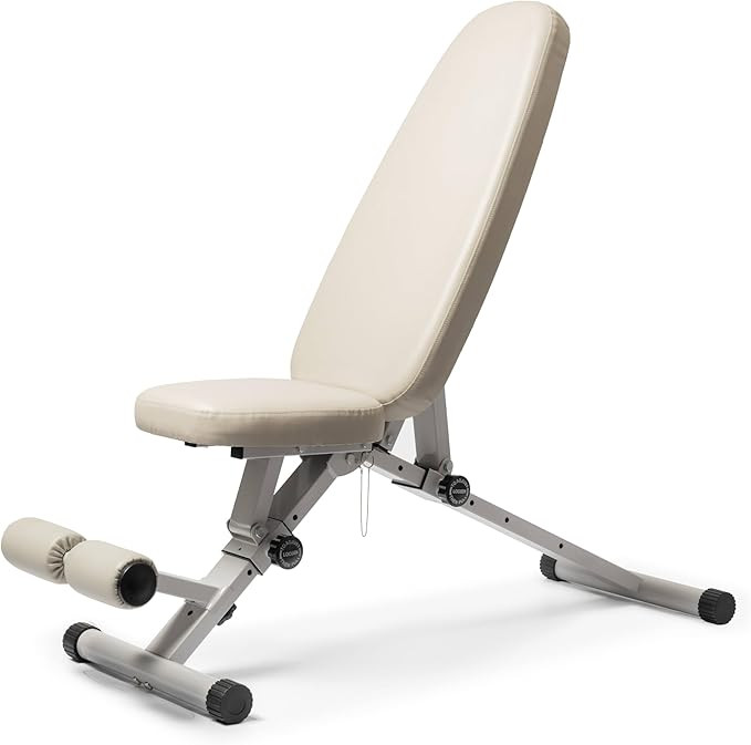 Fitness Bench, Adjustable, Collapsible, Comfortable, and Luxurious Home Gym Bench for Strength Tr... | Amazon (US)