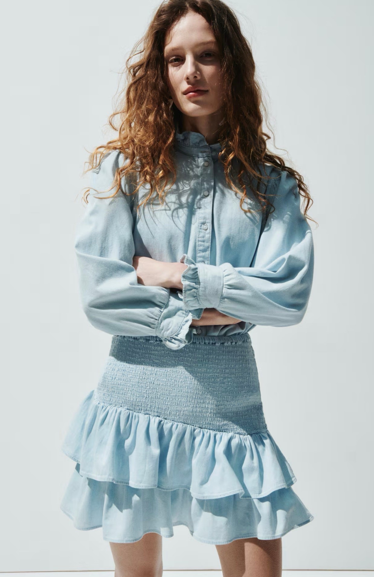 Smocked denim skirt!! Super fun!!!

#LTKOver40 #LTKMidsize #LTKSeasonal