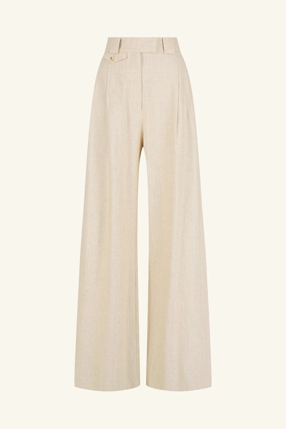 Newman High Waisted Tailored Pant | Parchment | Pants | Shona Joy | Shona Joy