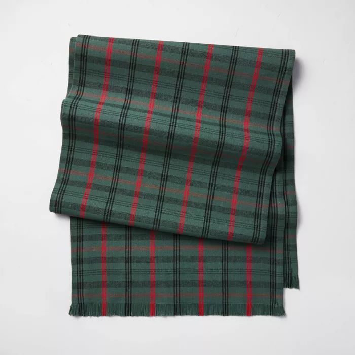 Tartan Plaid Table Runner Green/Red - Hearth & Hand™ with Magnolia | Target