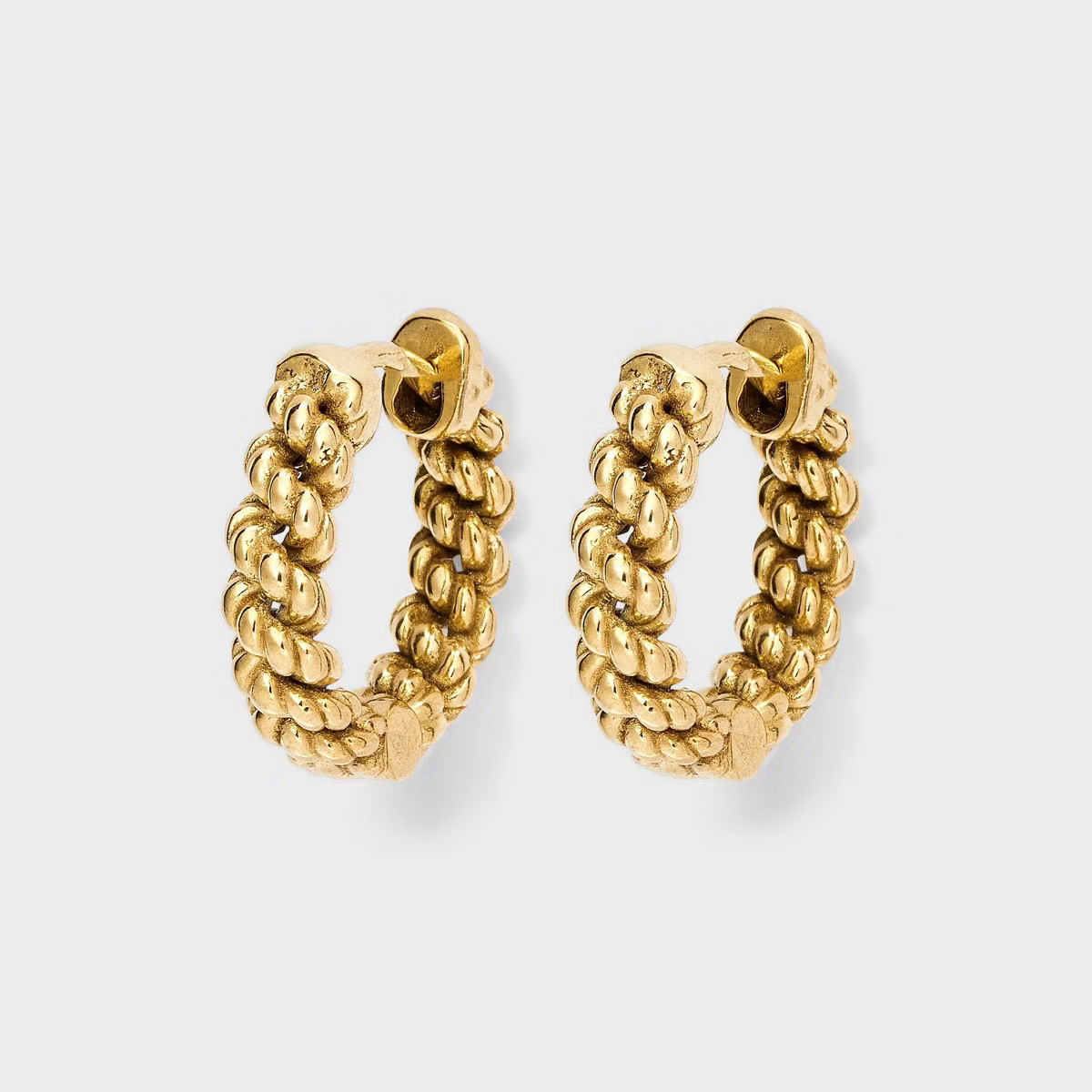 Hey Harper Waterproof Holly Huggie Earrings - Gold | Target