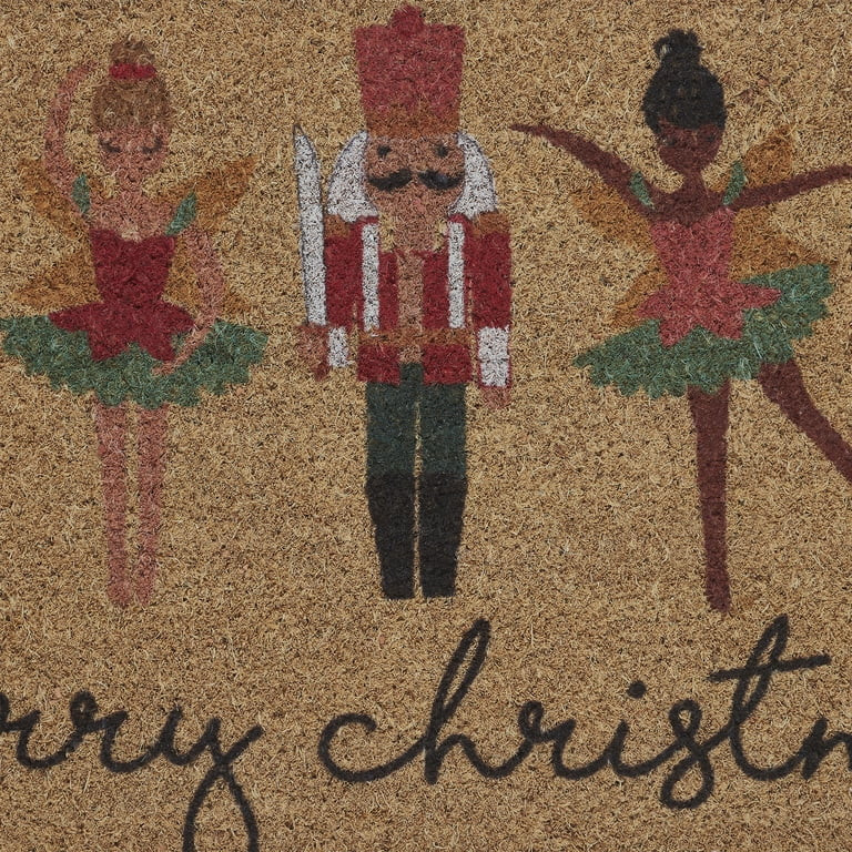 My Texas House Multicolor Nutcracker Ballet Outdoor Coir Doormat, 18" x 30" | Walmart (US)