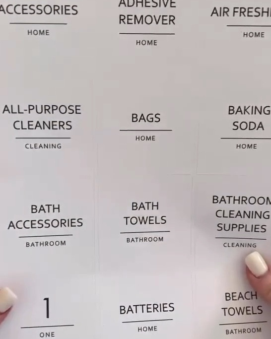 The best household organization labels! So many pages full! Organization, minimalist, labels #organizationlabels #containerlabels #householdlabels #organization #homeorganization

#LTKVideo #LTKOver40 #LTKHome