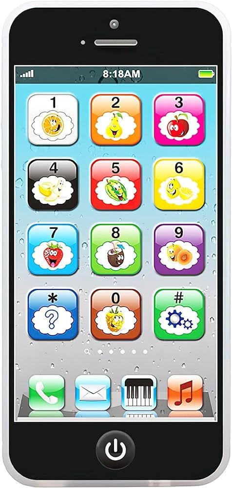 Wolmund Toy Learning Play Cell Phone with 8 Functions and Dazzling Lights for Toddler Baby Kids 1... | Amazon (US)