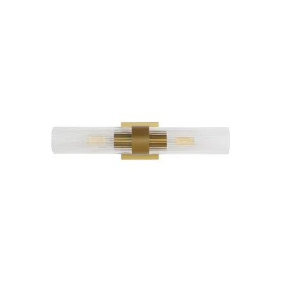 2-Light Dimmable Steel Bath Sconce | Wayfair North America