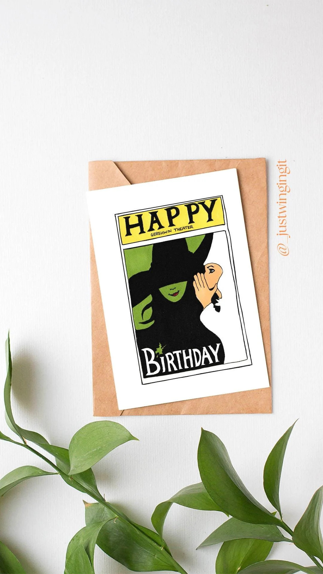 Wicked Playbill Birthday Card - Etsy | Etsy (US)