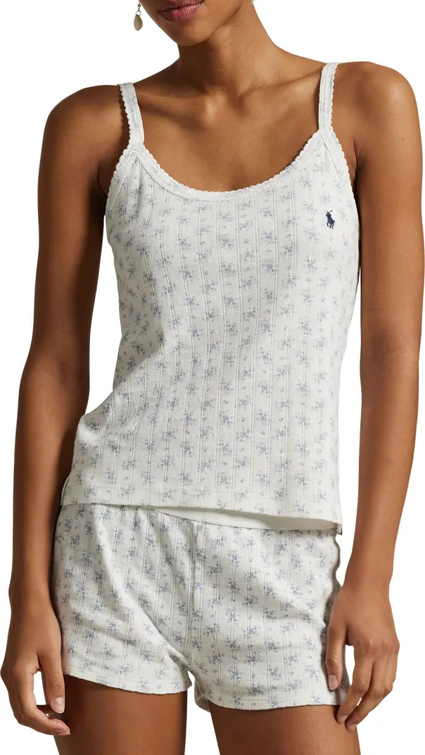 Pointelle Stripe Cotton Pajamas | Nordstrom Rack