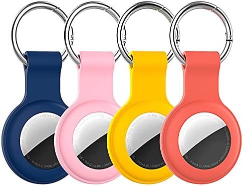 Compatible with AirTag Case Keychain Air Tag Case Holder Silicone AirTags Key Ring Cases Air Tags Ke | Amazon (US)