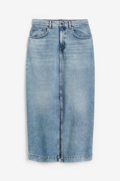 Slit-hem Denim Skirt | H&M (US + CA)