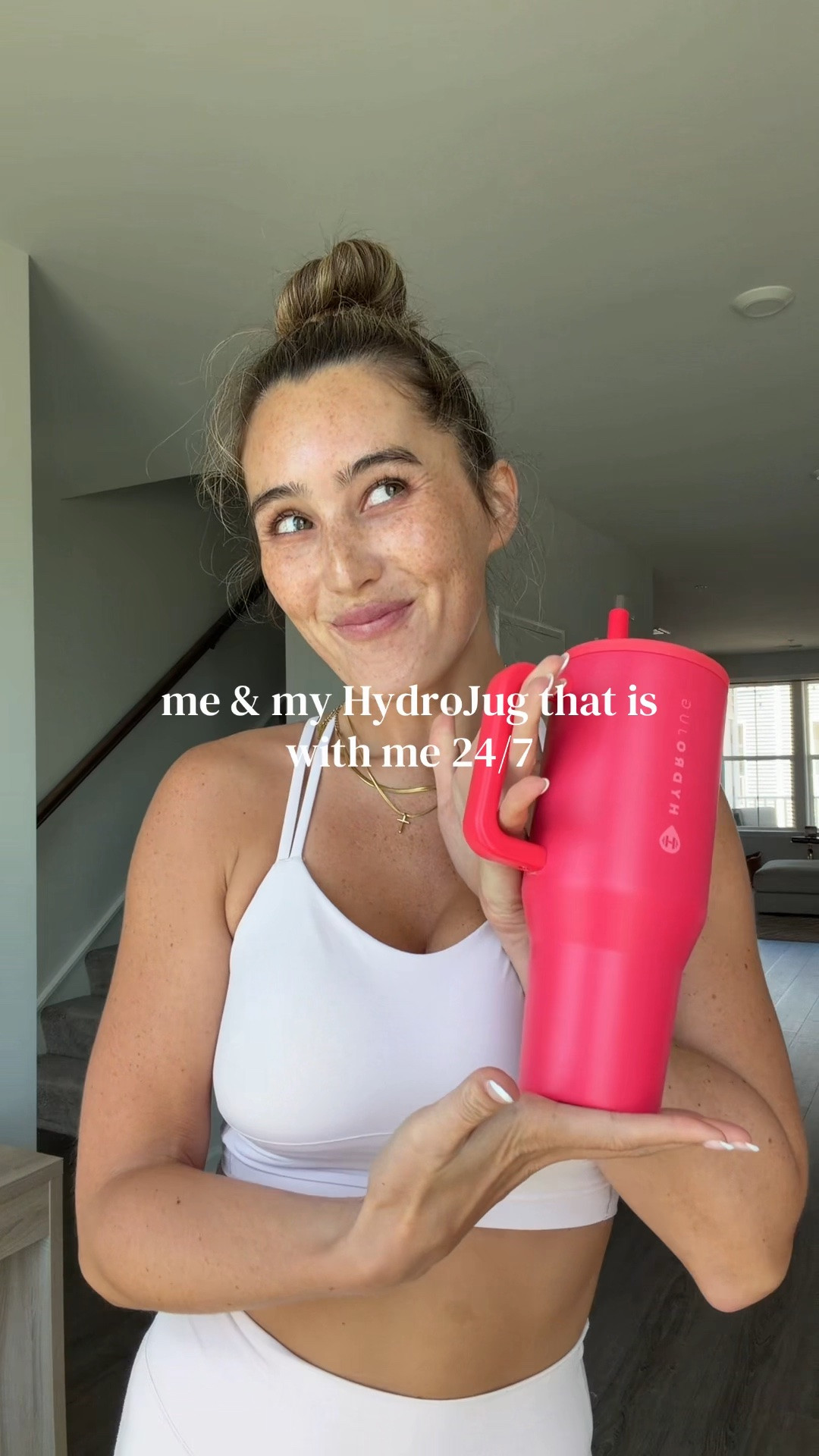 Love my HydroJug! Wearing a size 8 in the sports bra & a size 4 in the bottoms 🌸

#LTKfitnessgoals #LTKActive #LTKselfcare